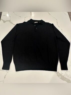 VTG Raffi Linea Uomo Mens Merino Wool Sweater M Collared Quiet Luxury Australia